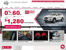 Tablet Screenshot of jimjohnsonnissan.com